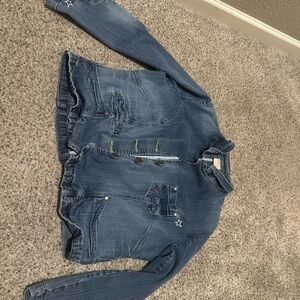 Vintage Women's Blue Denim Jacket